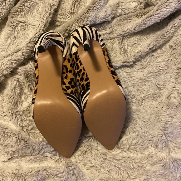 Michael Shannon Leopard Zebra Heels - Picture 4 of 4